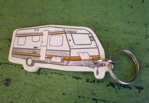 Porta-chaves Vimara antigo caravanas roulottes plástico e metal