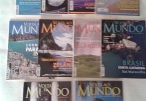 LOTE 10 revistas viagens turismo Volta ao Mundo+OF