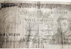 Nota 20$00 Santo António 1964