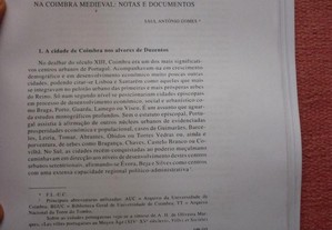 Saul António Gomes, As ordens mendicantes na Coimbra medieval: notas e documentos