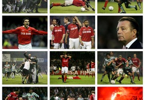 Lote de 42 fotografias do jogo AZ Alkmaar vs Sporting CP (Taça UEFA 2005)
