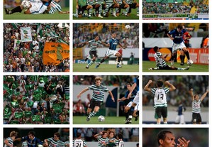 Lote de 30 fotografias do jogo Sporting vs Inter de Milão (Champions League 2006/07)