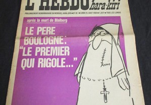Livro Jornal L'hebdo Hara-Kiri N° 30 1969