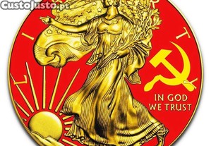 Espadim - Moeda de 1 Dolar de 2019 - EUA (Banhada a Ouro)