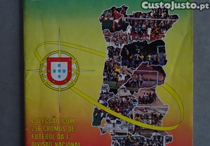 Caderneta de cromos de futebol vazia dolos de Portugal