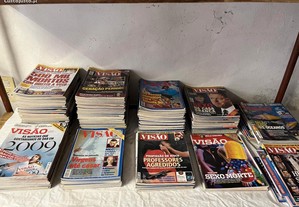 Lote de 213 revistas antigas VISÃO - 30EUR