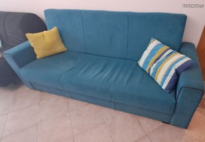 Sofá de tecido 2 lugares (faz cama)