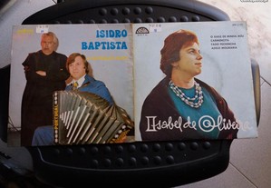 Discos de Vinil Singles (Isidro Baptista e Isabel de Oliveira)