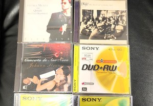 5 CDs de Musica + 2 CDr + 1 DVDr - Novos
