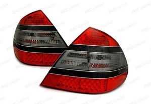 Farolins traseiros led para mercedes w211 e-klasa 02-06 red smoked vermelho fumado escurecido