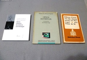 História da Ciência em Portugal - 3 livros