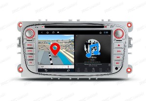Auto radio android 10.0 gps ecra tactil 7" para ford cinzento