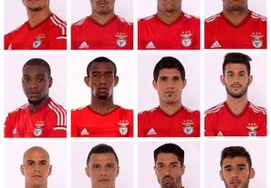 Lote de 21 fotografias do SL Benfica (2014/15)