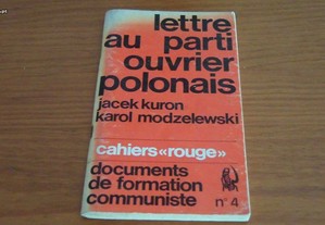 Lettre ouverte au parti ouvrier polonais par Jacek Kuron, Karol Modzelewski Cahiers "Rouge"