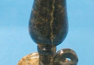 Castiçal de pedra de sabão 12x6,5cm