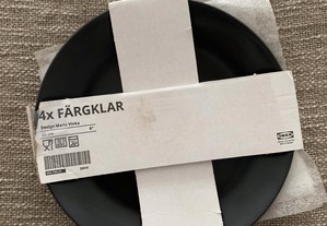 4 pratos de sobremesa Fargklar Ikea