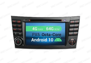 Auto radio gps android 10 para mercedes cls w219 05-06 e w211 02-09