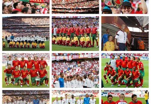 Lote de 80 fotografias do jogo Portugal vs Inglaterra (Europeu de 2004)
