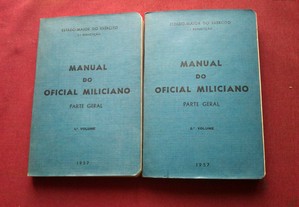 Manual do Oficial Miliciano-Parte Geral-1/2.º Volumes-1957