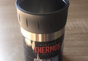 Copo inox Thermos para lata de bebida. Envio grátis.