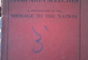Livro de discursos de campanha de Lord Roberts, de 1913, pelo marechal de campo Earl Roberts