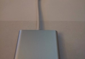 PORTES GRATUITOS Adaptador USB-C macho para HDMI 4K + USB fêmea c/ alimentação NOVO