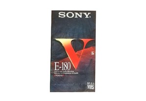 Cassetes VHS Sony E-180 ainda seladas