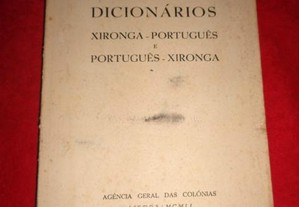Dicionários: Xironga-Português e Português-Xironga