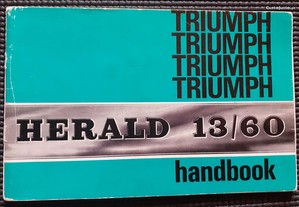 Manual de Proprietario Triumph Herald 13/60.