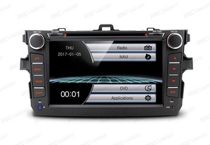 Auto radio gps 8" para toyota corolla 07-11 usb gps tactil hd
