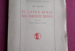 Fritz Krüger-El Lexico Rural Del Noroeste Iberico-1947