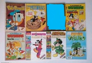 Selecção de 7 livros de BD já com alguns anos de algumas edições da Disney e de várias editoras