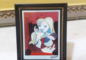 Quadro Picasso porcelana Goebel, certificado