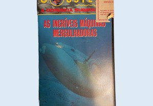 Cassete VHS Jacques Cousteau As incríveis máquinas mergulhadoras