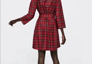 Vestido xadrez escocês da Zara Woman novo