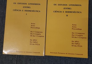 Os Estudos Literários Entre Ciência e Hermenêutica 2 Volumes