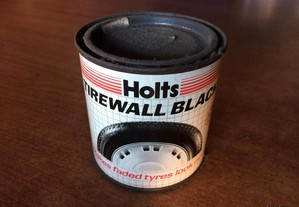 Lata Cheia Holts - Tirewall Black - 250 ml- Made in U. K.- Anos 80" - Coleccionadores.