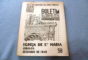 Óbidos - Igreja de Santa Maria (Boletim DGEMN) 1949