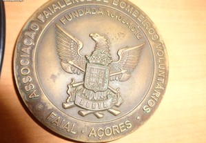 Medalha Bombeiros Faial Açores 95 Anos Of.Envio