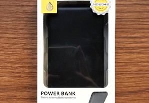 Power Bank de 10000mAh com 2 entradas (Type-C + Micro USB) e 2 saídas USB