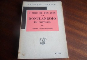 "O Mito de Don Juan e o Donjuanismo em Portugal" de Urbano Tavares Rodrigues - 1ª Edição 1960