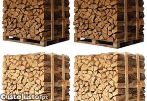 Lenha dispon�vel-4 paletes (2 de carvalho branco + 2 de faia/carpa)   toros de 40 cm