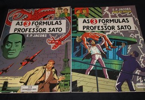 Livros BD As 3 fórmulas do Professor Sato Blake Mortimer 2 volumes