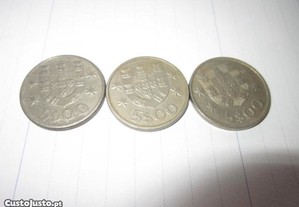 moeda antiga de 5 escudos