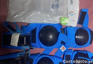 Conjunto Prote��es skate, patins, bicicleta
