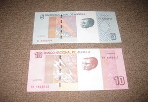 2 Notas de Angola/UNC