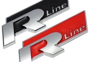 Emblema simbolo vw R line