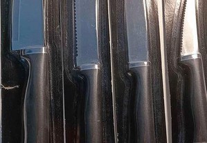 Conjunto de 4 facas de cozinha em aço inoxidável - Novas Seladas