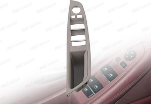 Puxador moldura botoes de porta para bmw serie 5 f10 f11 cinza