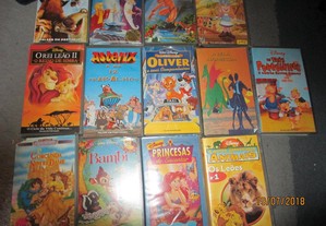 16 cassetes VHS - Desenhos animados